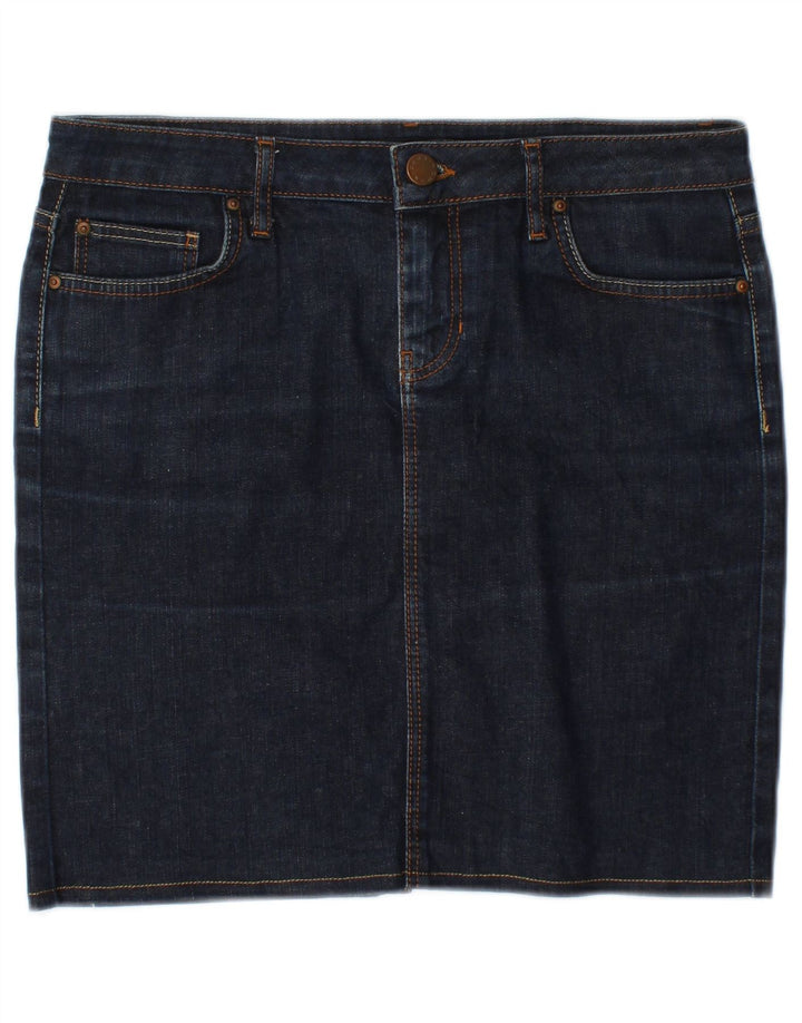 ZARA Womens Denim Skirt EU 38 Small W28 Navy Blue