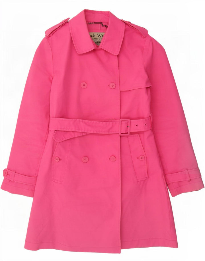 Jack Wills Γυναικεία καμπαρντίνα UK 12 Medium Pink Cotton