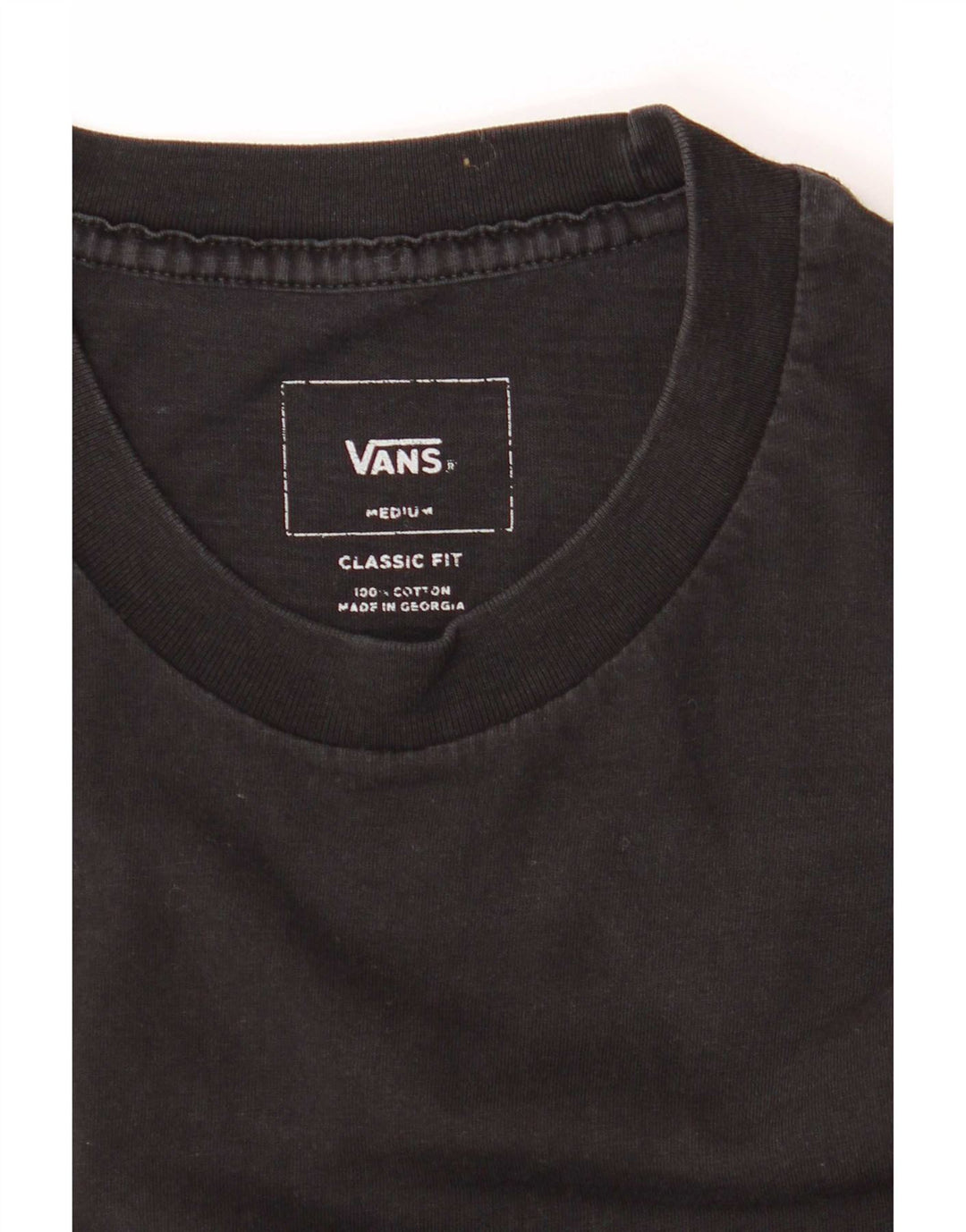 Vans Mens Classic Fit póló felső közepes fekete színben