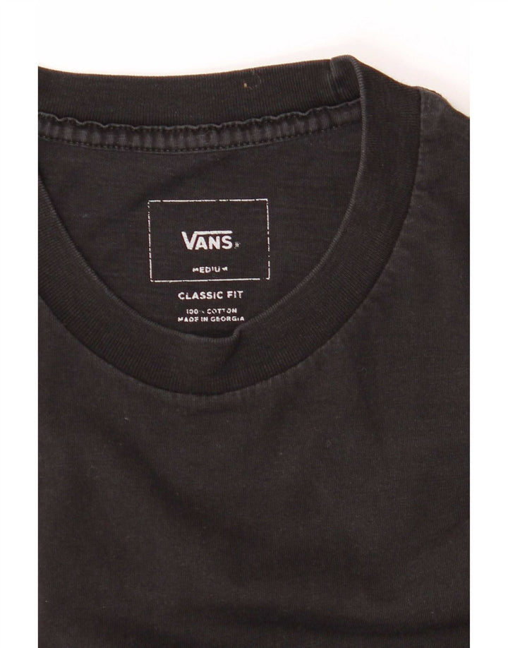Vans Mens Classic Fit póló felső közepes fekete színben