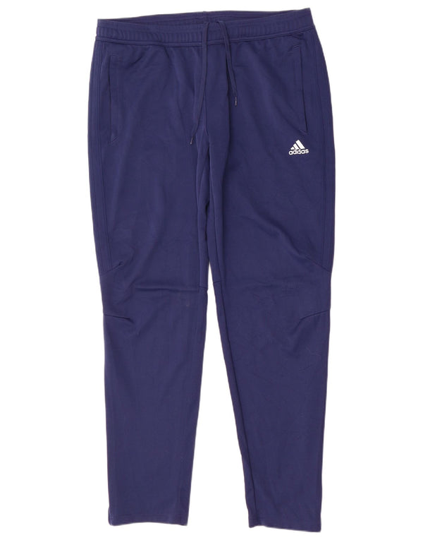 Adidas Pantalon de survêtement Climacool Femme UK 20/22 XL Bleu Marine Polyester