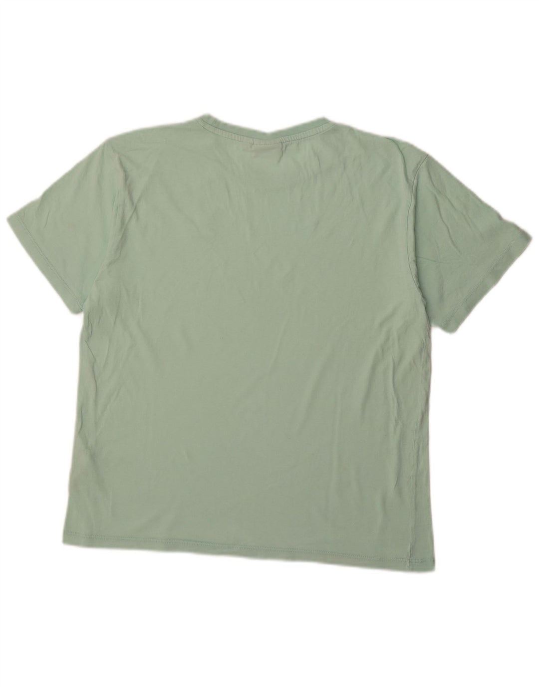 FILA Womens T-Shirt Top UK 14 Medium Green Cotton