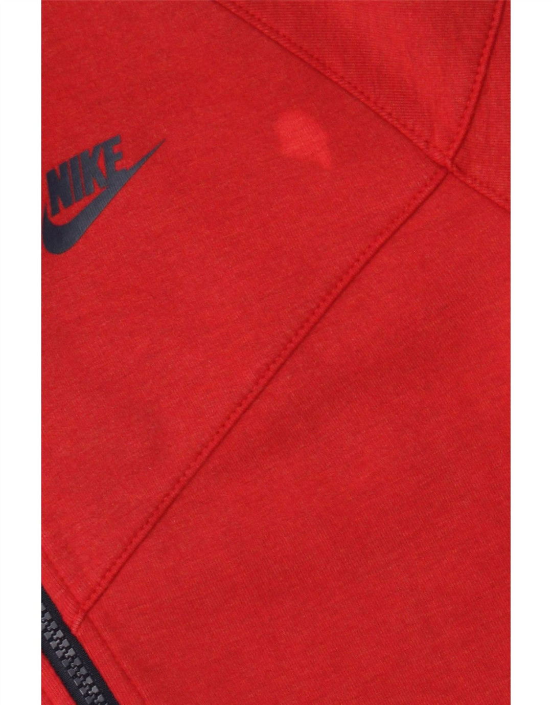 Felpa con cappuccio e zip Nike da uomo piccola in cotone rosso