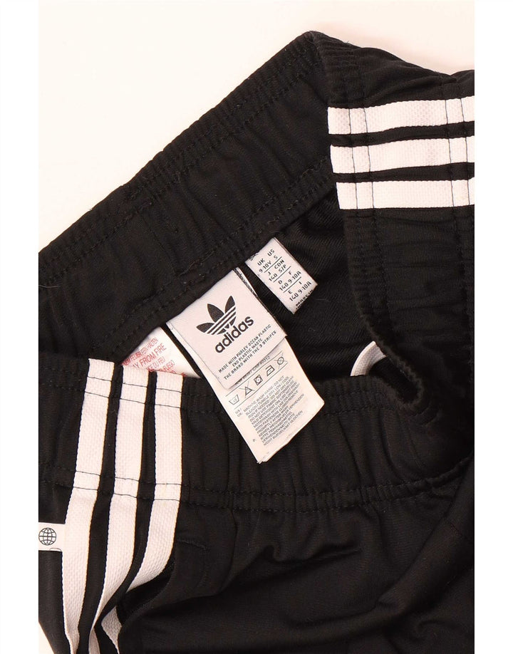 Adidas Boys Tracksuit Trousers Joggers 9-10 Years Black Polyester