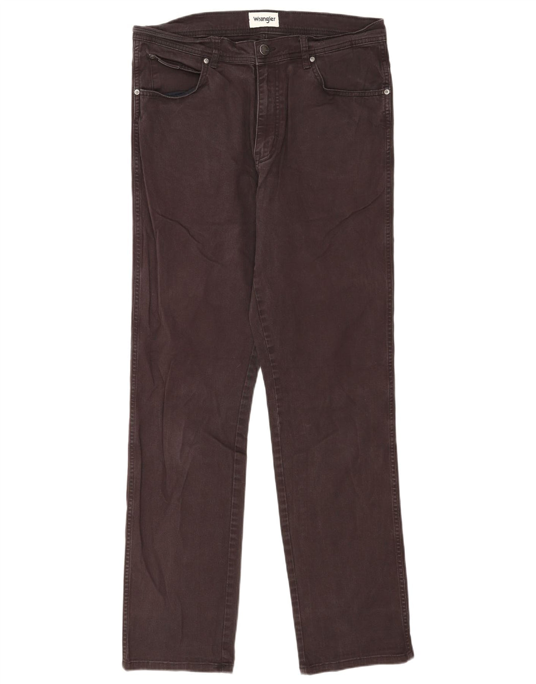 Wrangler Mens Texas Straight Jeans W34 L34 Grey Cotton