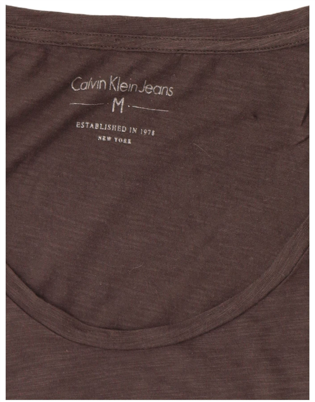 Calvin Klein Jeans Womens Oversized Graphic T-Shirt Top UK 14 Medium Grey