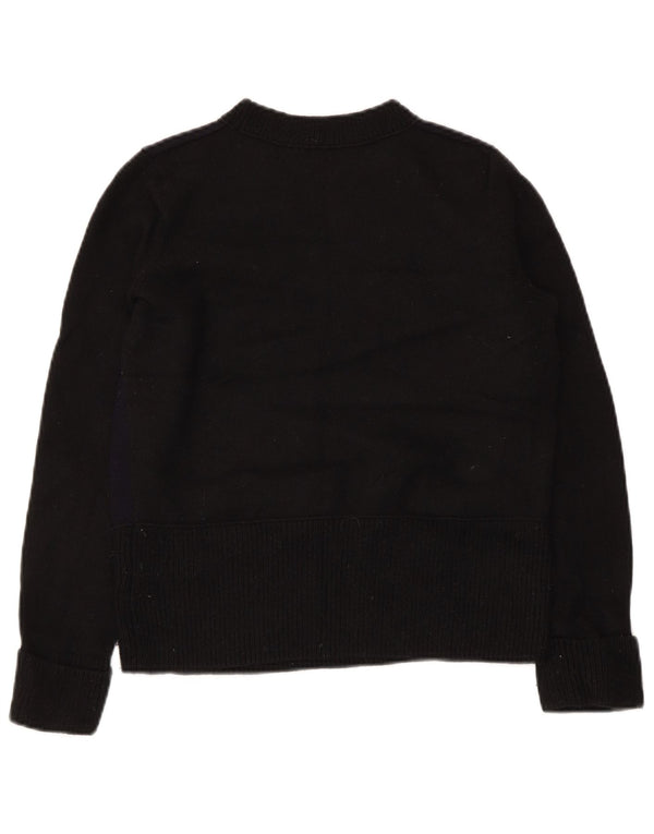 Maglione maglione girocollo da donna Cos UK 10 piccolo lana nera
