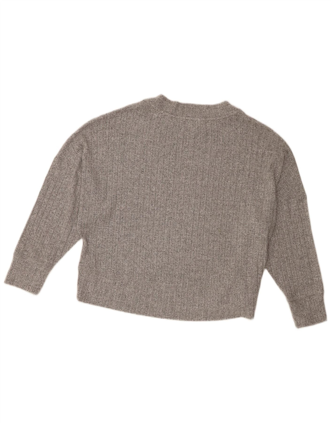 Marks & Spencer Womens Crew Neck Jumper Sweater UK 10 Small Grey Flecked