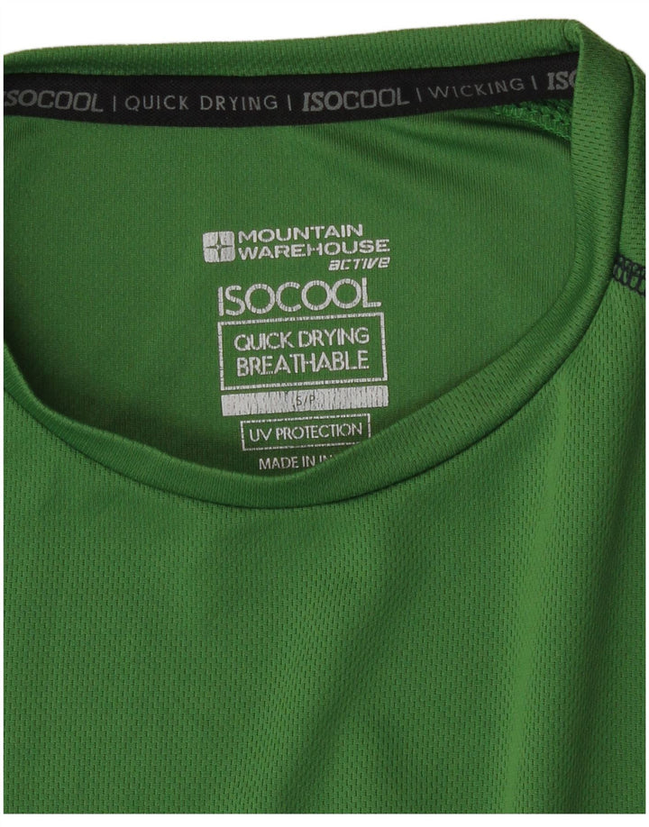 T-shirt da uomo Mountain Warehouse Top piccola in poliestere verde