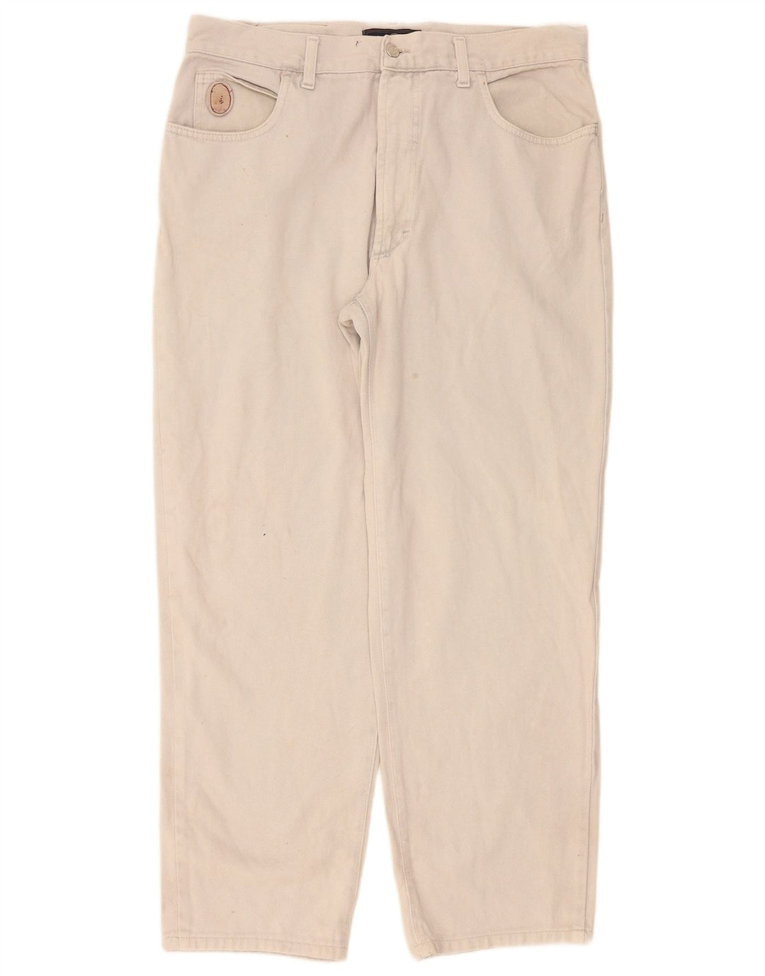 Trussardi Mens Tapered Jeans W34 L29 Beige