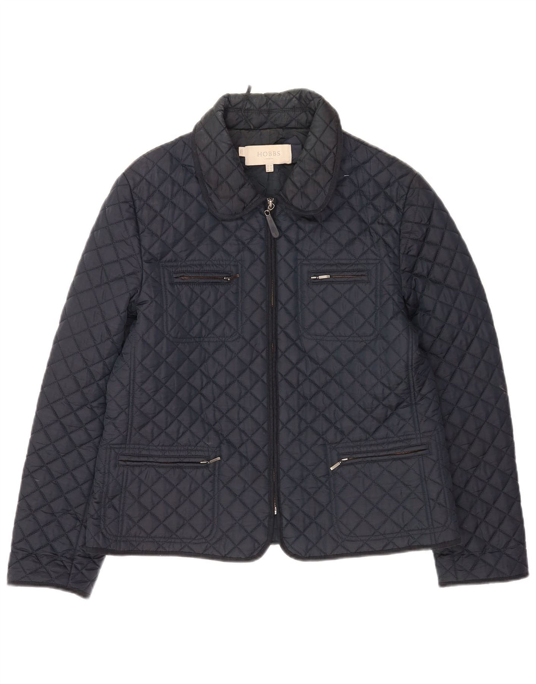 Hobbs Veste matelassée pour femme UK 14 Large Bleu Marine Polyamide