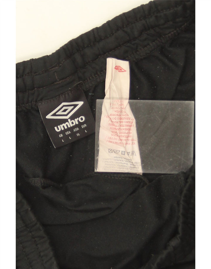 UMBRO Mens Tracksuit Trousers Large  Black Polyester