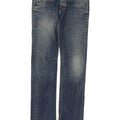 Replay Damen Straight Jeans W31 L34 Blaue Baumwolle