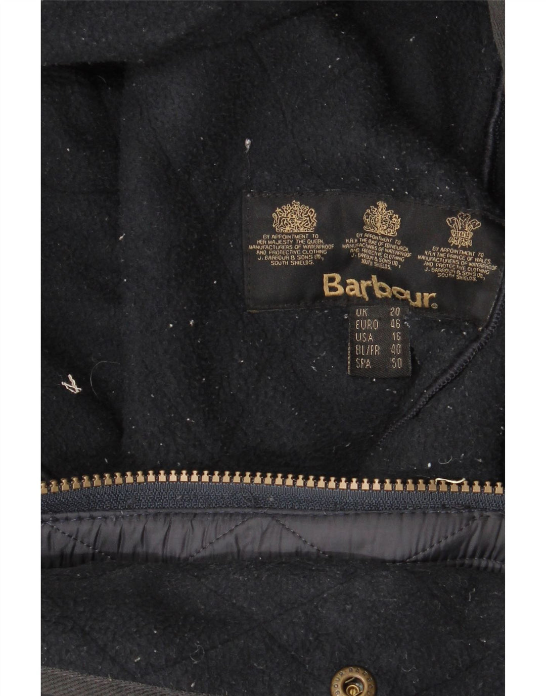 Giacca trapuntata da donna Barbour UK 20 2XL Blu Navy