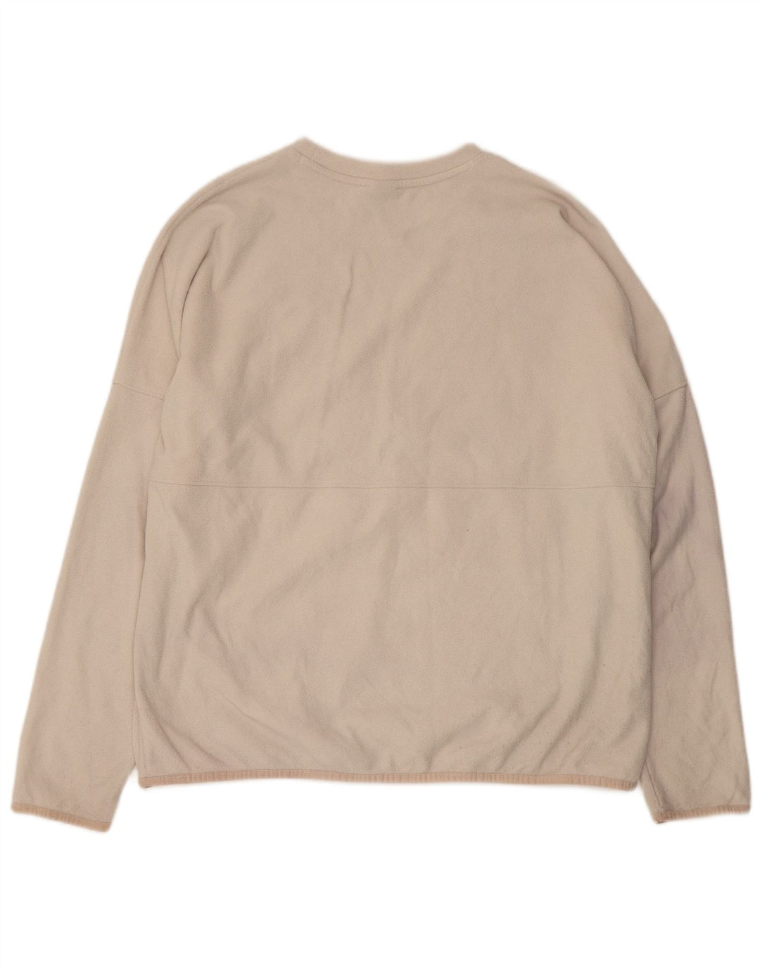 THE NORTH FACE Womens Oversized Fleece Jumper UK 16 Large White