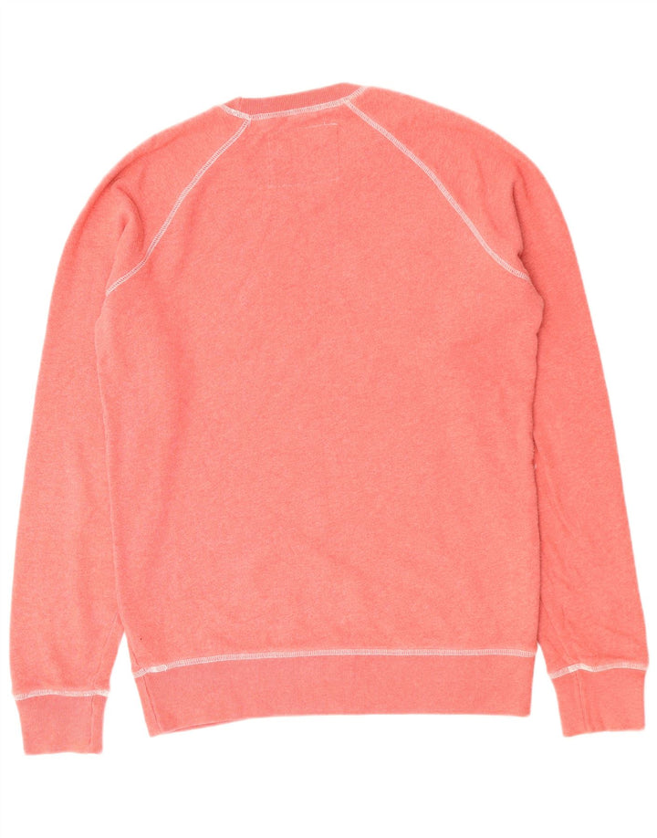 JACK WILLS Mens Graphic Sweatshirt Jumper Medium Red Cotton