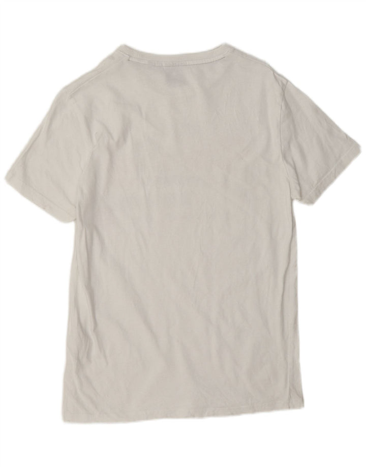 Superdry T-Shirt Graphique Homme Blanc Moyen Coton