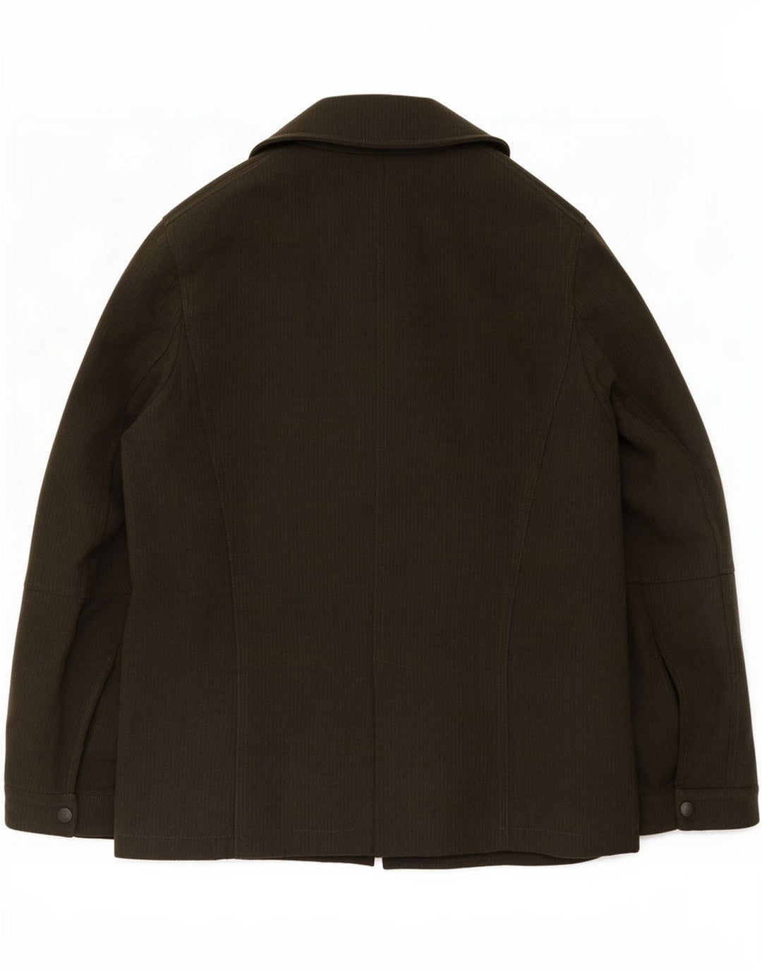 Calvin Klein Jeans Mens Pea Coat UK 40 Large Khaki Polyester