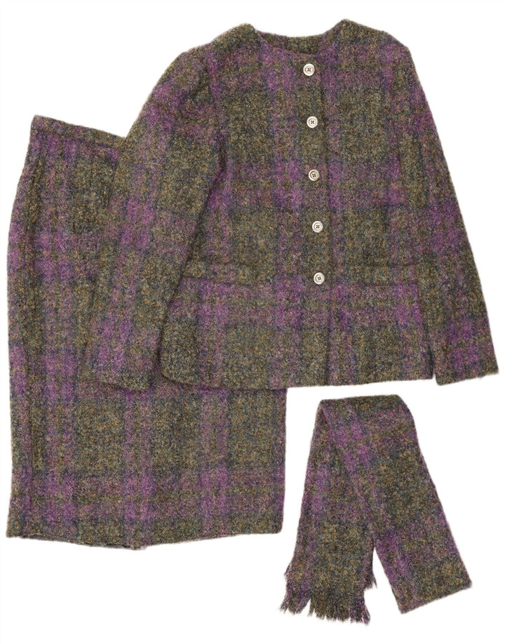 Castleisland Womens 2 Piece Skirt Set UK 12 Medium W32 Multicoloured Check