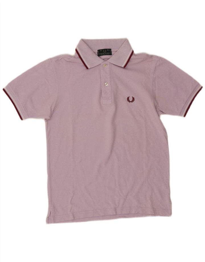 Fred Perry Mens Polo Shirt XS Purple Cotton