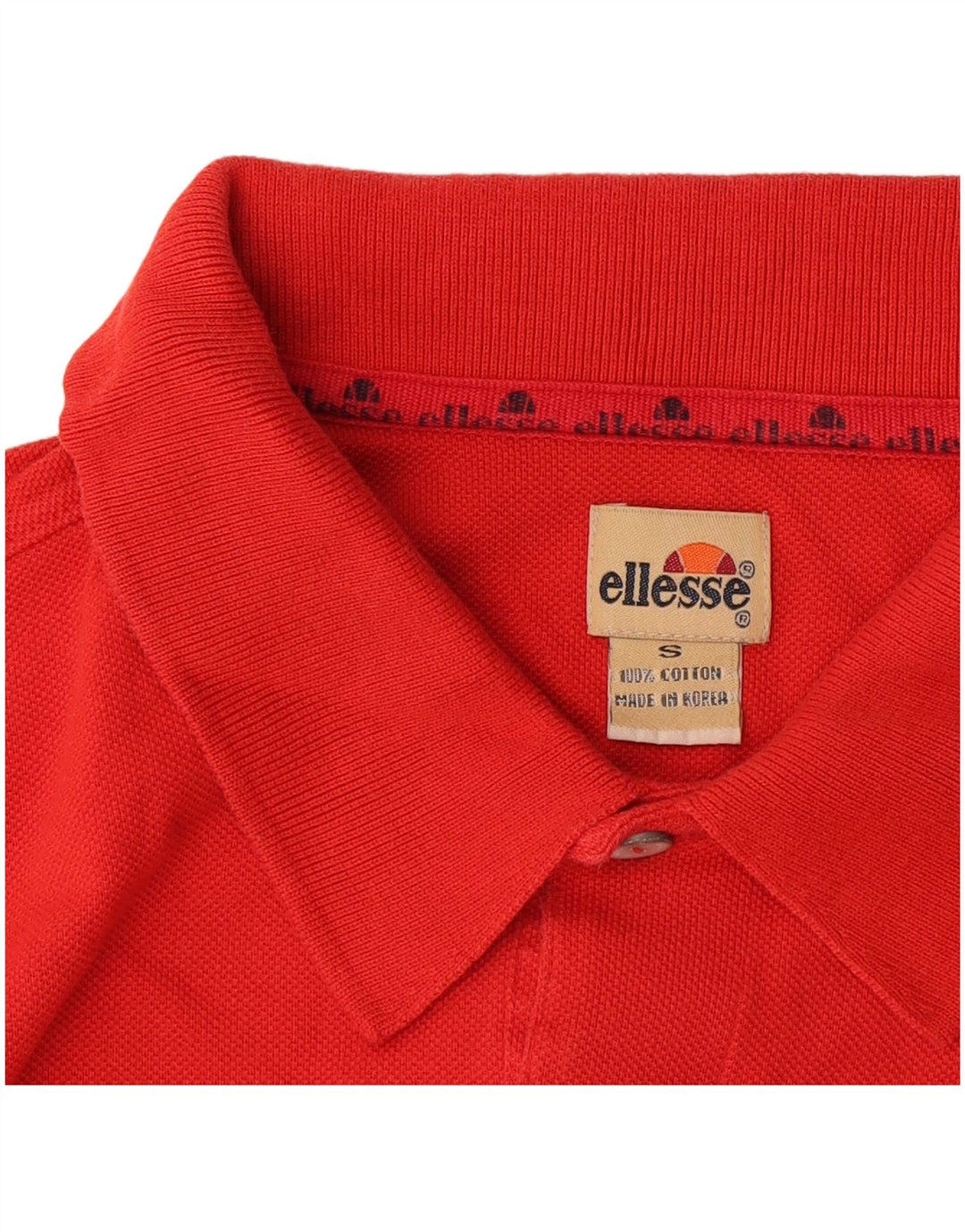 Polo da uomo Ellesse piccola in cotone arancione