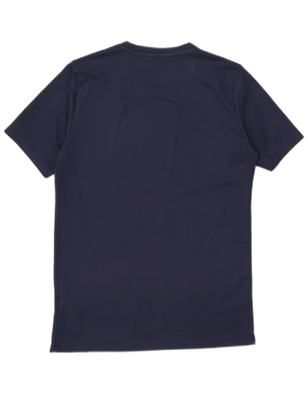 NIKE Mens Dri Fit T-Shirt Top Medium Navy Blue Polyester