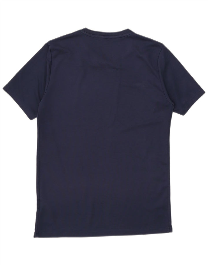 NIKE Mens Dri Fit T-Shirt Top Medium Navy Blue Polyester