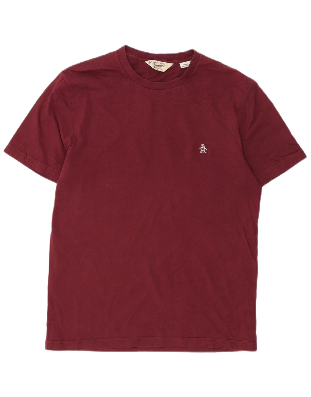PINGUIN T-shirt da uomo Top in cotone bordeaux medio