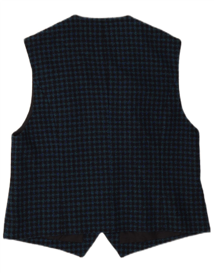 Delmod Damevest EU 44 XL Navy Blue Gingham New Wool