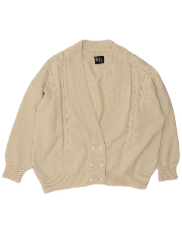 Din sjette sans oversized cardigan sweater til kvinder EU 46 XL Off White