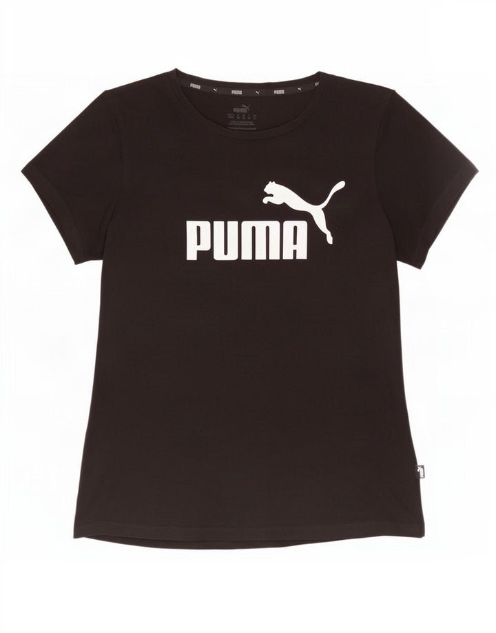 T-shirt grafica da donna Puma UK 12 media nera