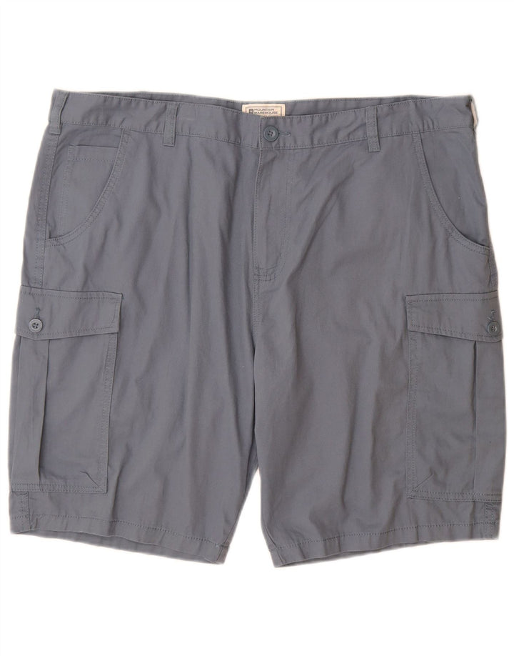 Mountain Warehouse Mens Cargo Shorts W40 XL Blue Cotton
