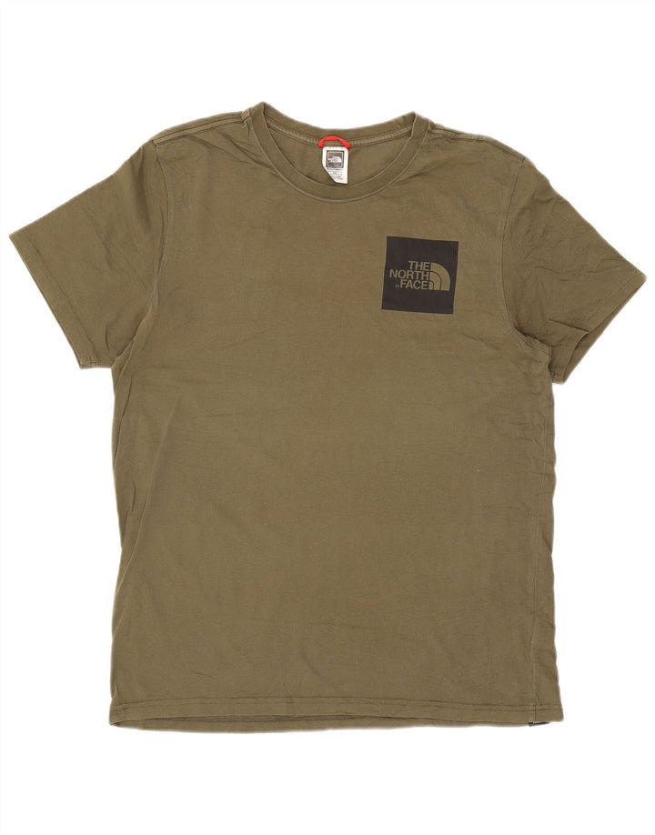 The North Face Mens T-Shirt Top Large Khaki Cotton