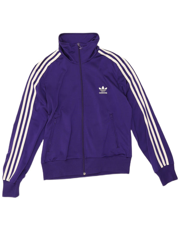 Adidas Mujer Chándal Top Jacket IT 42 Medio Púrpura Poliéster
