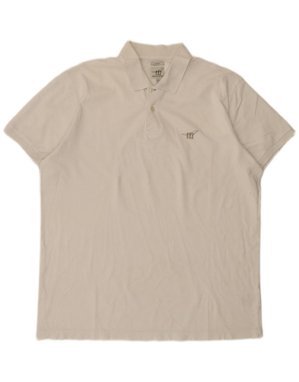 Henry Cottons Mens Slim Fit Polo Shirt 3XL White Cotton