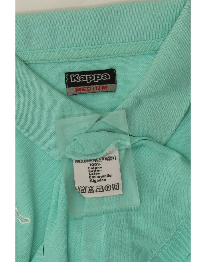 KAPPA Poloshirt til mænd Medium turkis bomuld