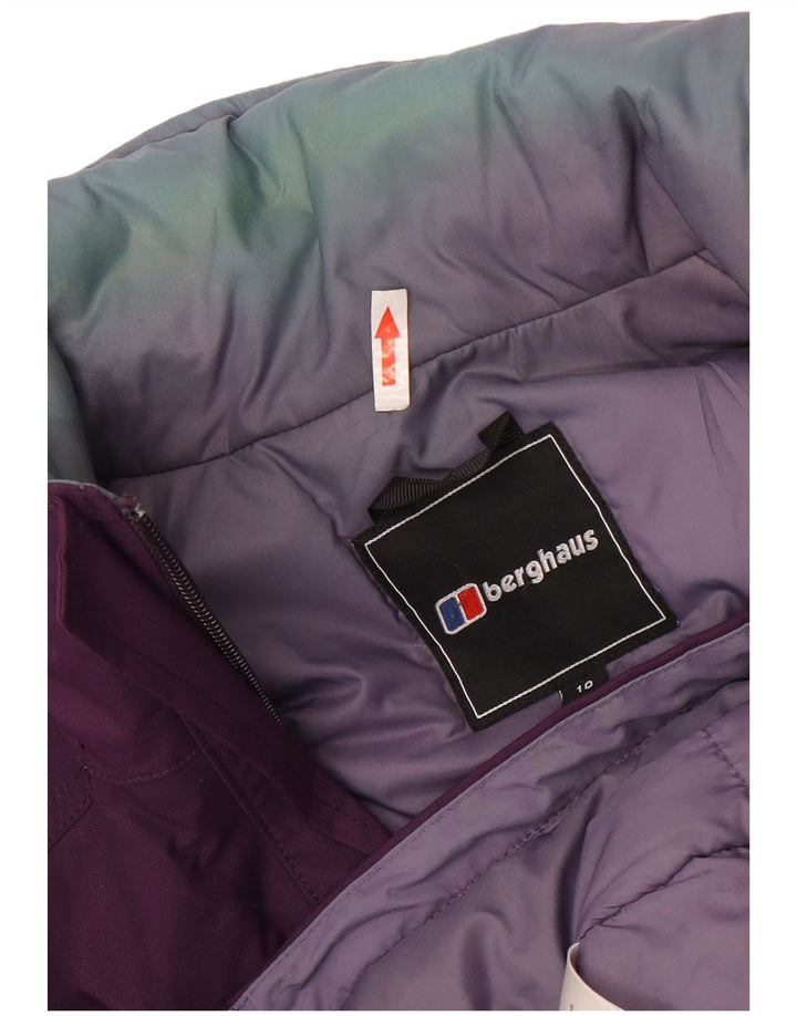 Berghaus Womens Hooded Oversized Windbreaker Jacket UK 10 Small Purple