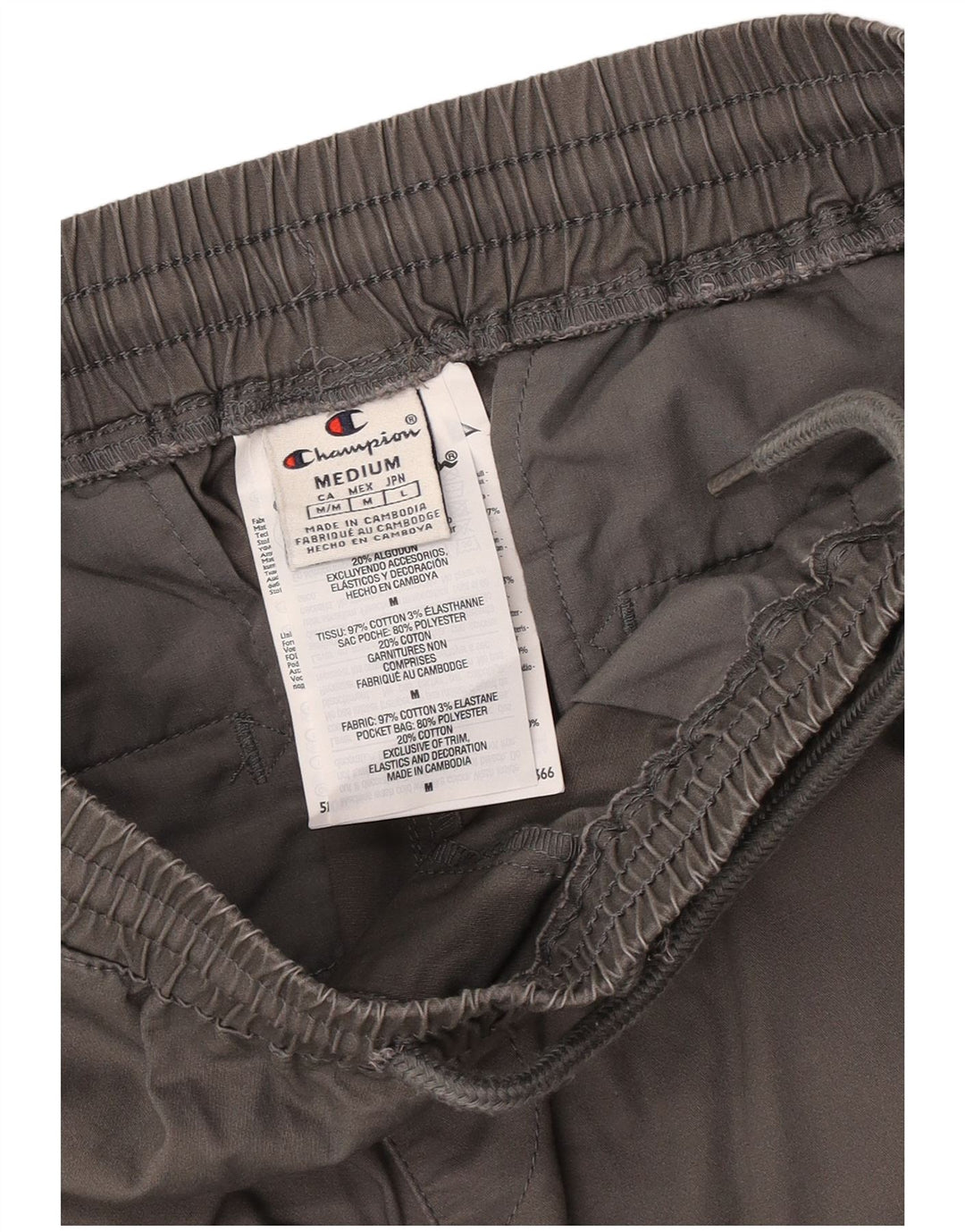 Champion Mens Joggers Trousers Medium W30 L29 Grey Cotton