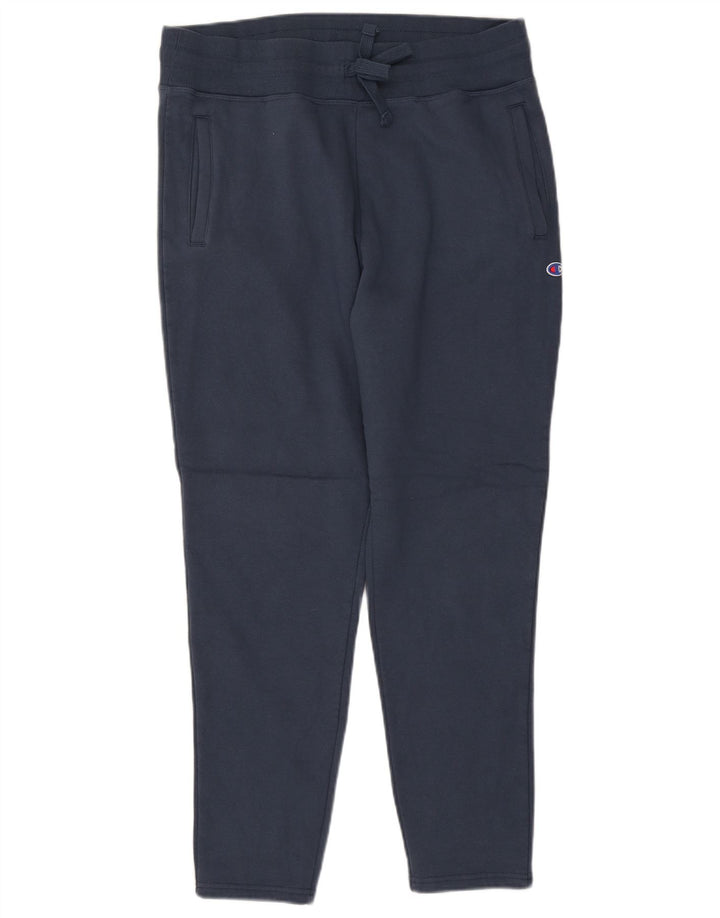 Champion Mens Tracksuit Trousers Large Navy Blue Cotton