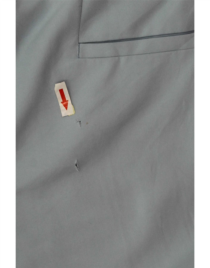 Zara Womens Crop Chino Trousers Medium W30 L26 Blue