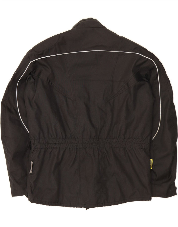 ROLEFF Mens Graphic Racer Jacket UK 42 XL Black Polyester Vintage ROLEFF and Second-Hand ROLEFF from Messina Hembry 