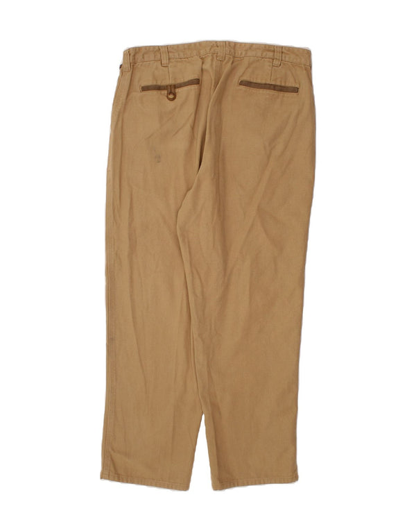 ORVIS Straight Chino-bukser til mænd W36 L30 Beige Bomuld