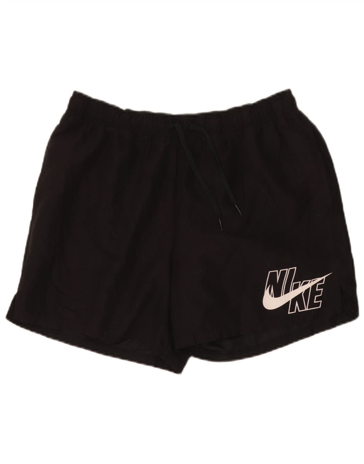 Nike Herre Dri Fit grafiske sportsshorts Large Sort