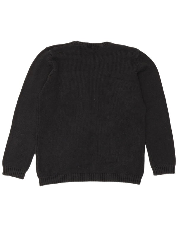 Marks & Spencer Dame Oversized Crew Neck sweater UK 10 Small Black
