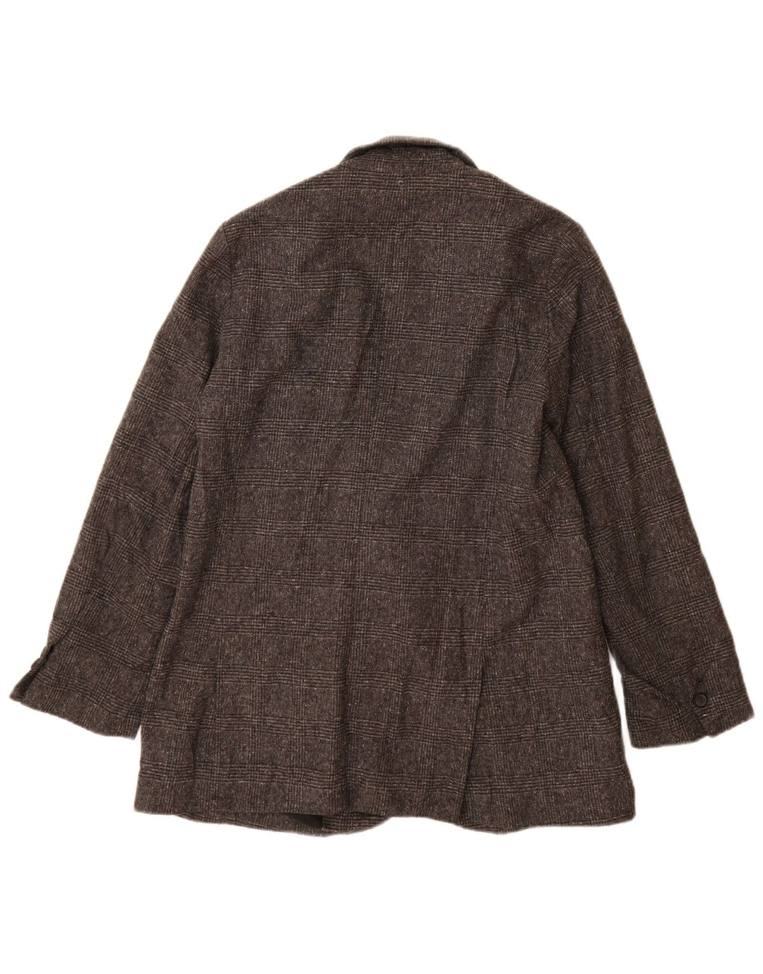 Zara Womens 1 Button Oversized Blazer Jacket UK 10 Small Grey Houndstooth