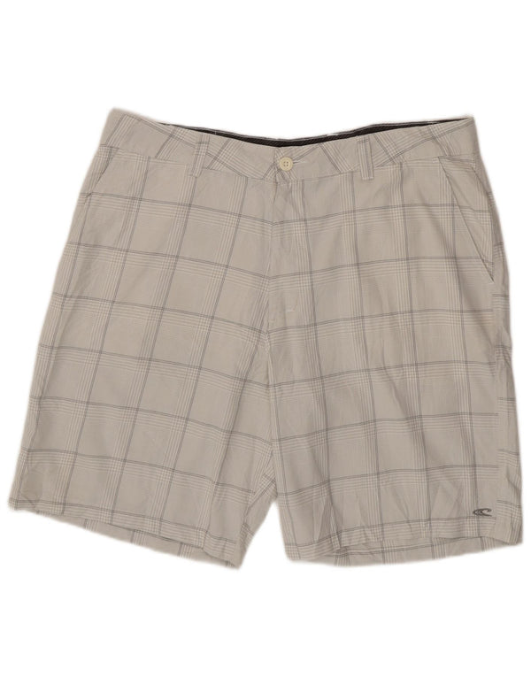 Shorts Chino Masculino O'Neill W38 XL Poliéster Xadrez Cinza