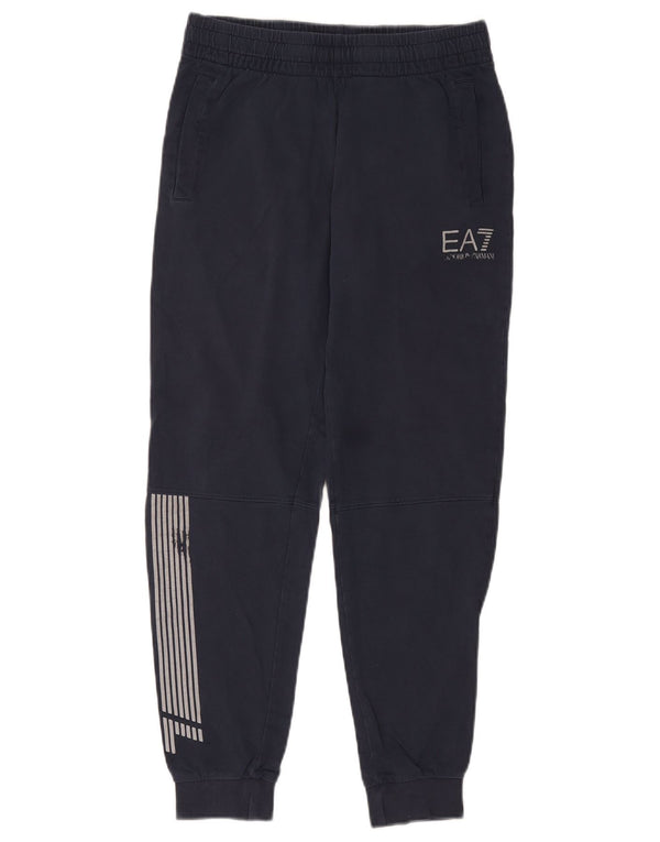Emporio Armani Mens Graphic Tracksuit Trousers Joggers Small Navy Blue