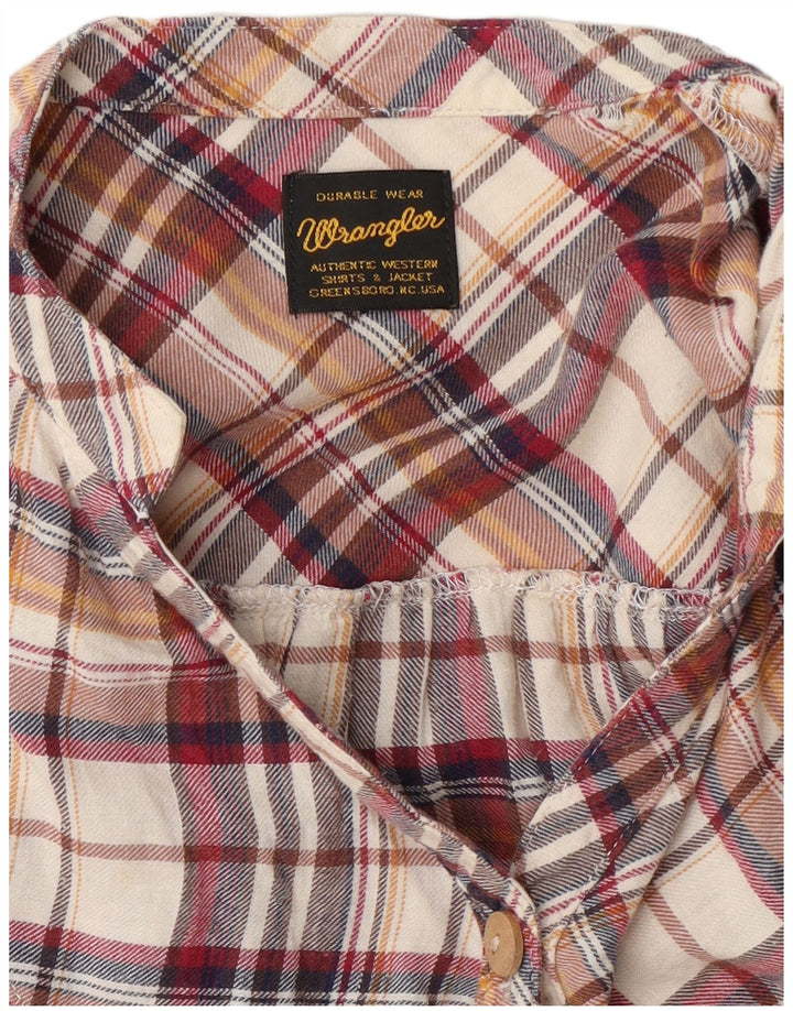 Wrangler Womens Flannel Shirt Dress UK 14 Medium Multicoloured Plaid