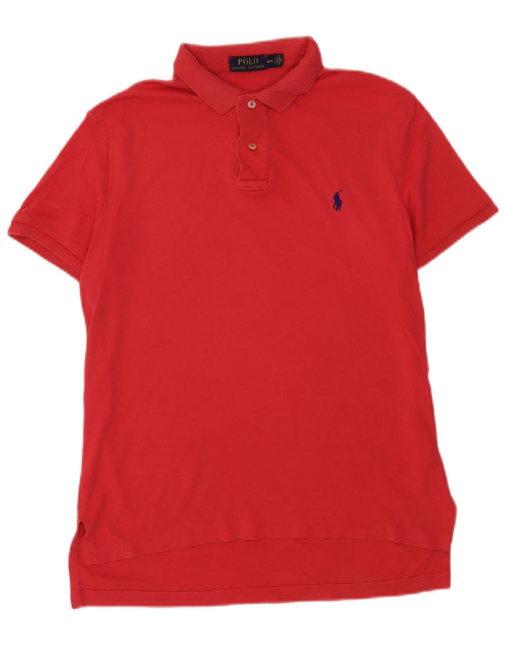 Polo Ralph Lauren Mens Polo Shirt Medium Red Cotton
