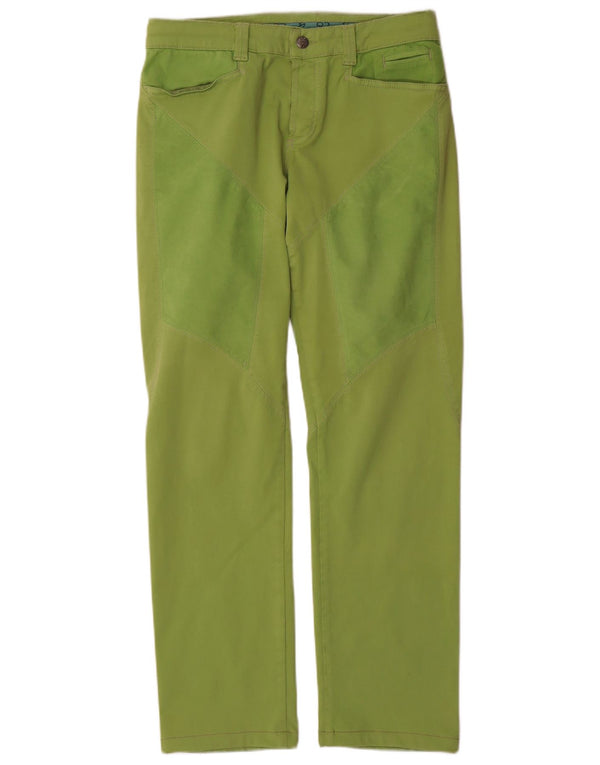 9.2 by Carlo Chionna Pantaloni casual drepti pentru bărbați L34 L30 Bumbac verde